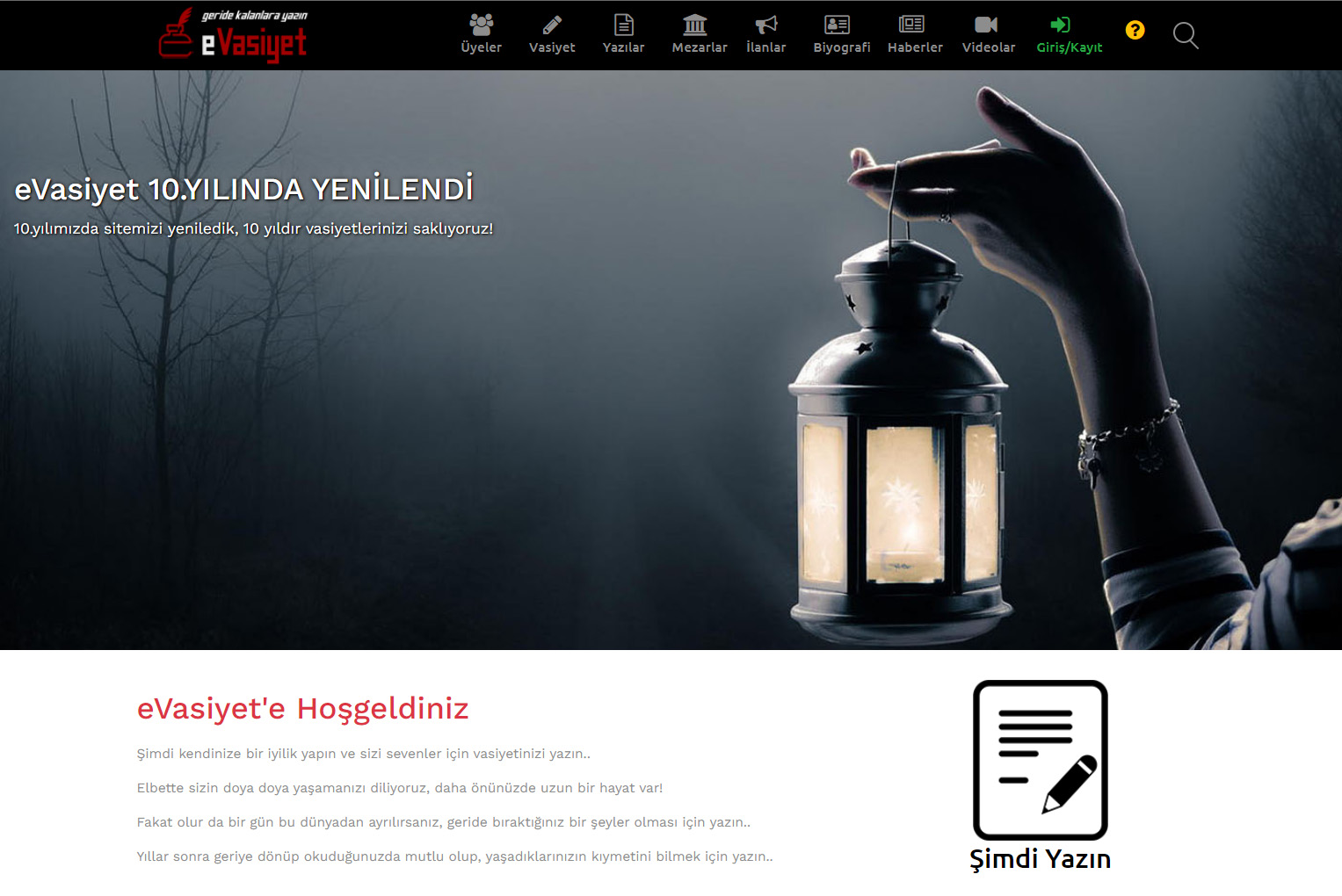 E-VASİYET PROJESİ